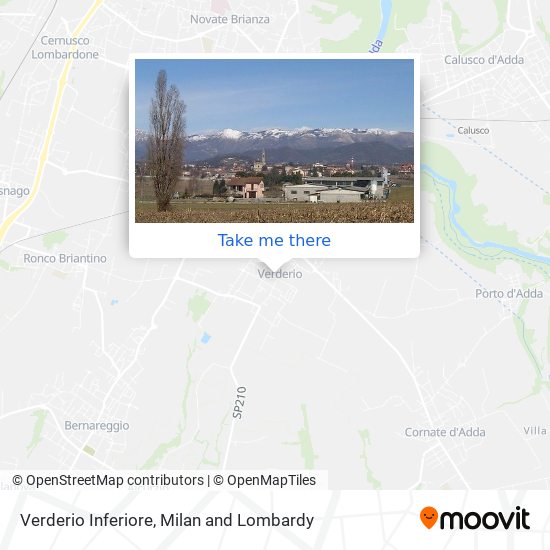 Verderio Inferiore map