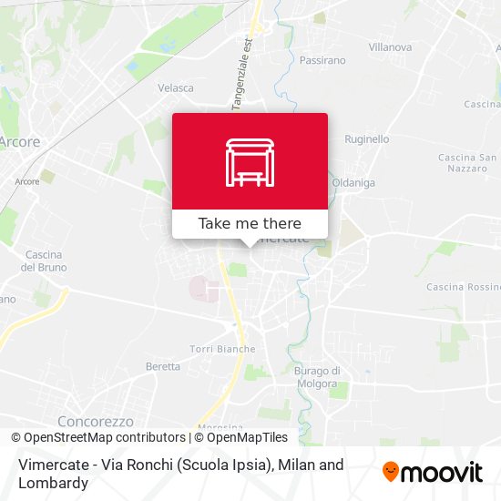 Vimercate - Via Ronchi (Scuola Ipsia) map