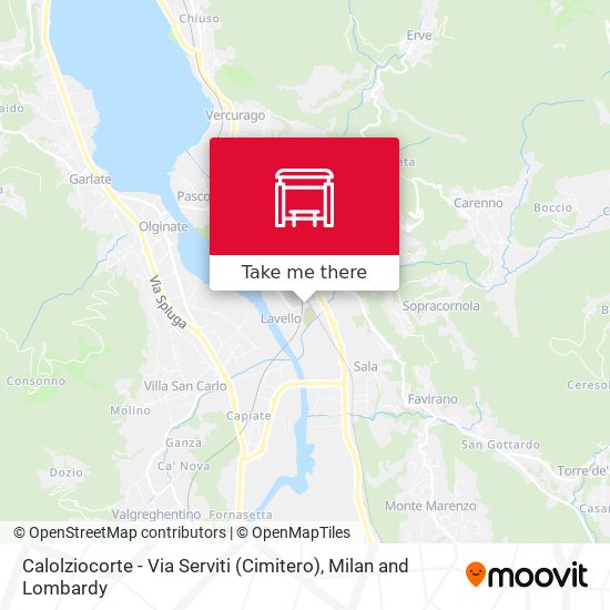 Calolziocorte - Via Serviti (Cimitero) map