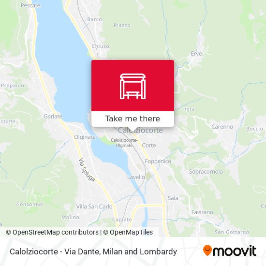 Calolziocorte - Via Dante map