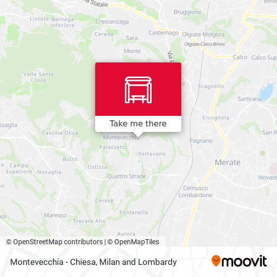 Montevecchia - Chiesa map