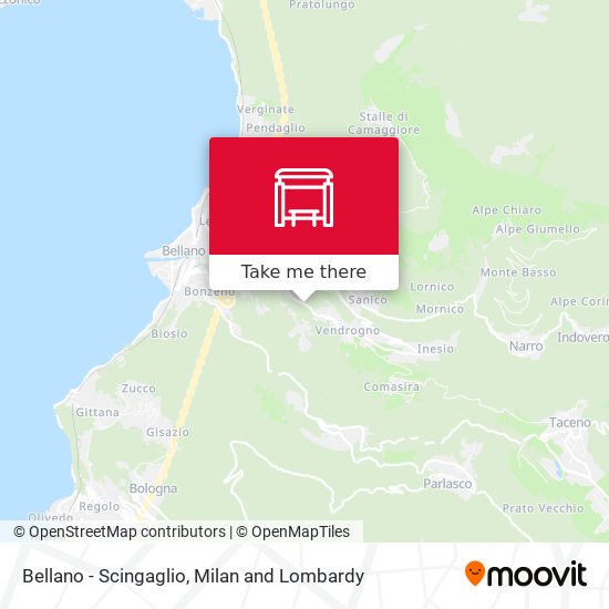 Bellano - Scingaglio map