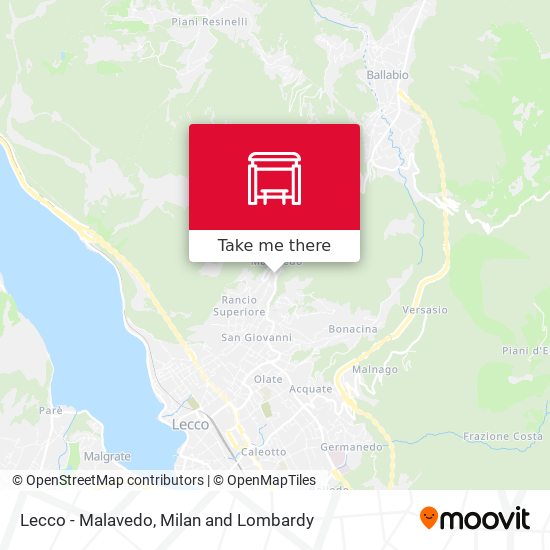 Lecco - Malavedo map