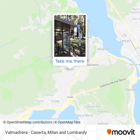 Valmadrera - Caserta map