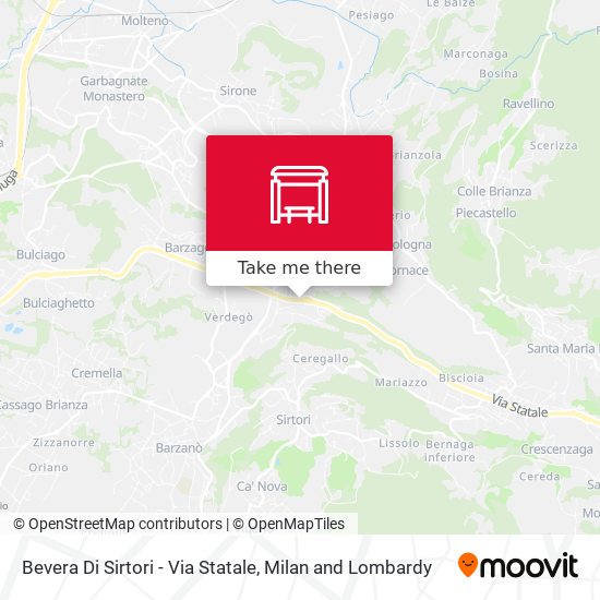 Bevera Di Sirtori - Via Statale map