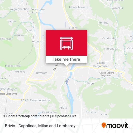 Brivio - Capolinea map