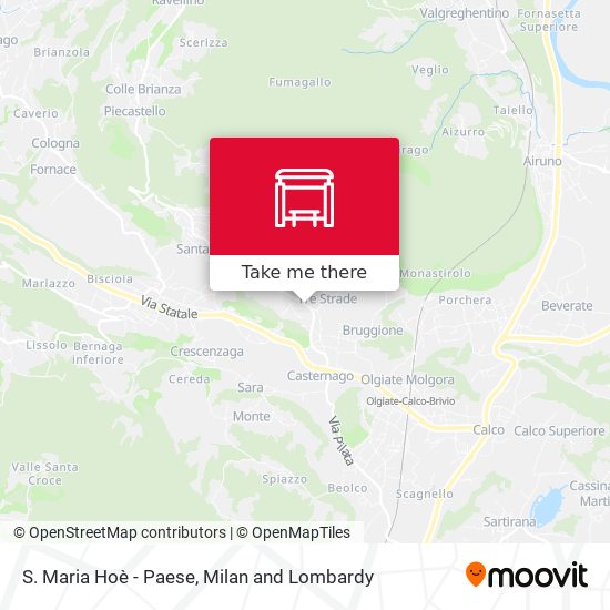 S. Maria Hoè - Paese map