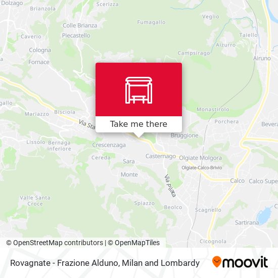 Rovagnate - Frazione Alduno map