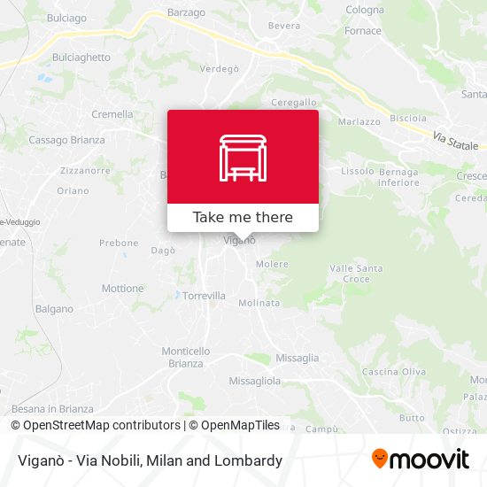 Viganò - Via Nobili map