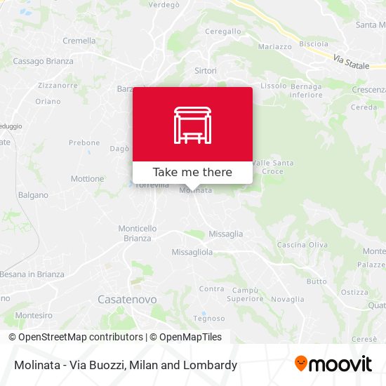 Molinata - Via Buozzi map