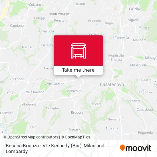Besana Brianza - V.le Kennedy (Bar) map
