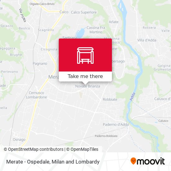 Merate - Ospedale map