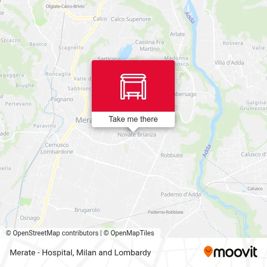 Merate - Hospital map