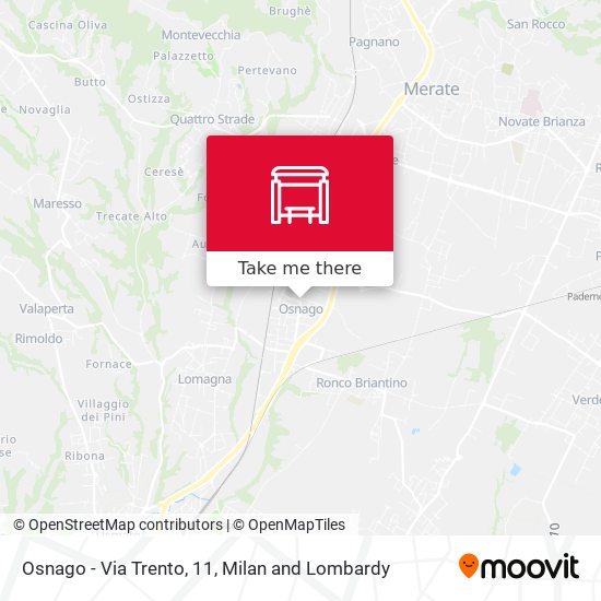 Osnago - Via Trento, 11 map