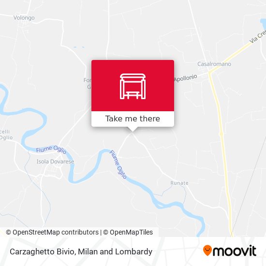 Carzaghetto Bivio map