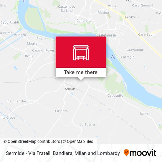 Sermide - Via Fratelli Bandiera map