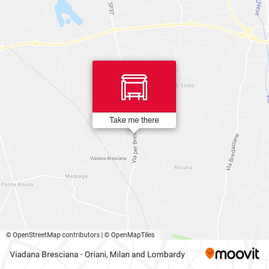 Viadana Bresciana - Oriani map
