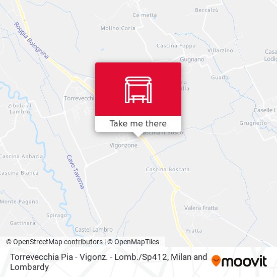 Torrevecchia Pia - Vigonz. - Lomb. / Sp412 map