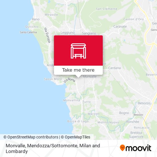Monvalle, Mendozza/Sottomonte map