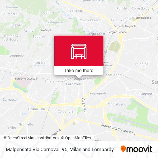 Malpensata Via Carnovali 95 map