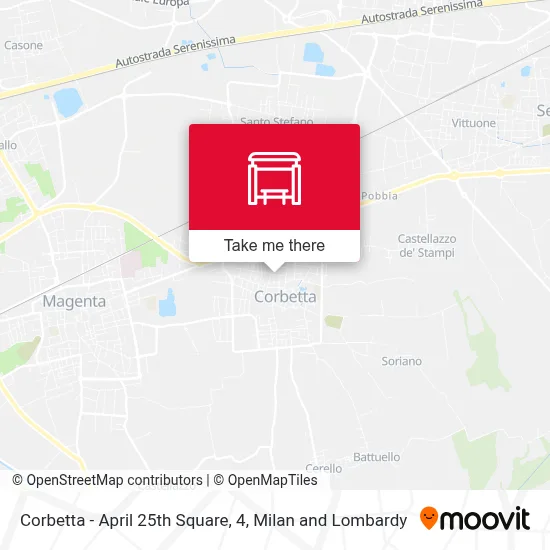 Corbetta - April 25th Square, 4 map