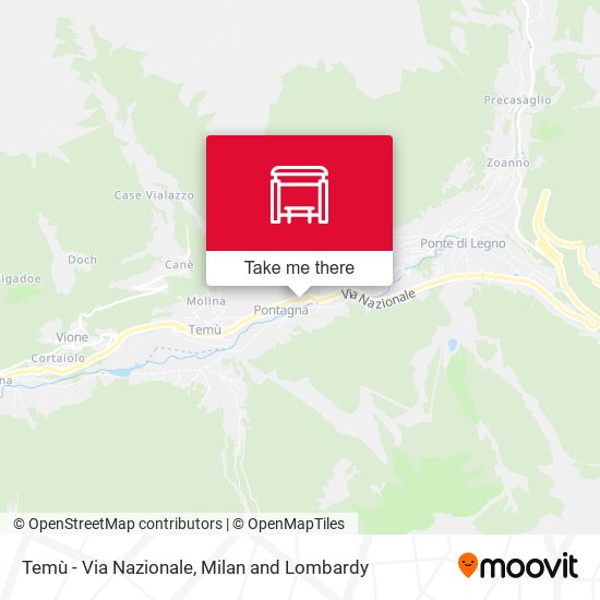 Temù - Via Nazionale map