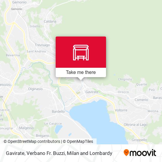 Gavirate, Verbano Fr. Buzzi map