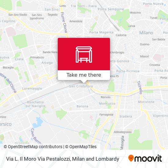 Via L. Il Moro Via Pestalozzi map