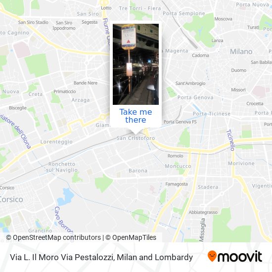 Via L. Il Moro Via Pestalozzi map