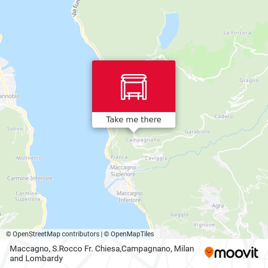 Maccagno, S.Rocco Fr. Chiesa,Campagnano map