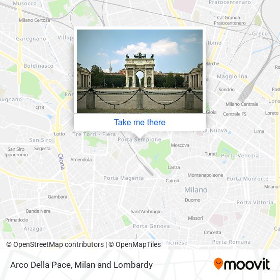 Arco Della Pace map