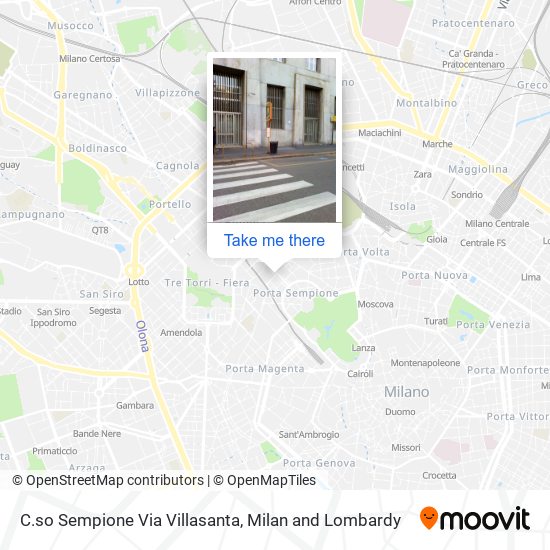 C.so Sempione Via Villasanta map