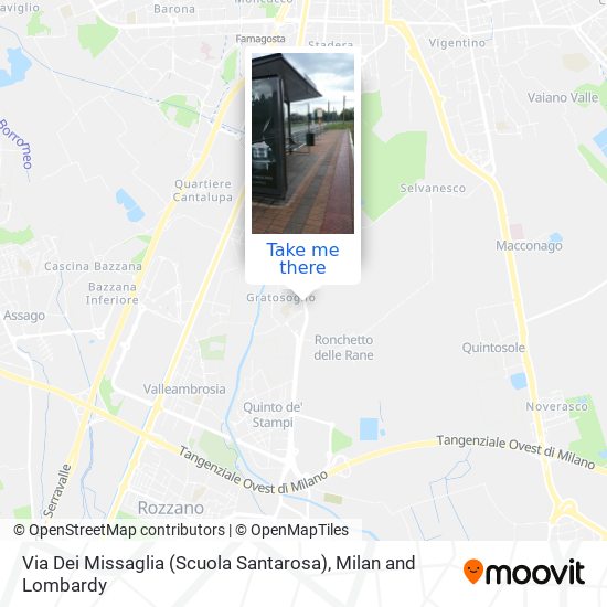 Via Dei Missaglia (Scuola Santarosa) map
