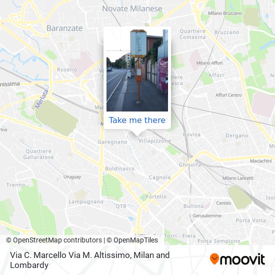 Via C. Marcello Via M. Altissimo map