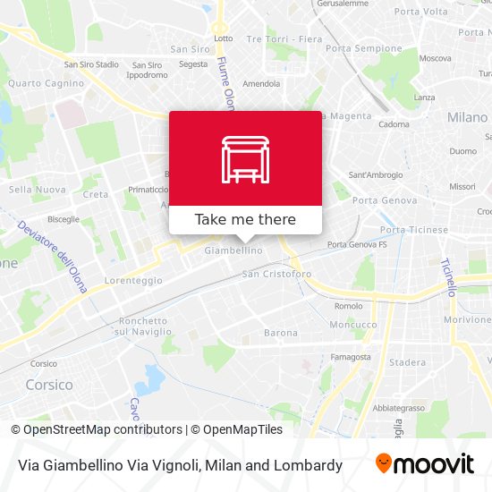 Via Giambellino Via Vignoli map