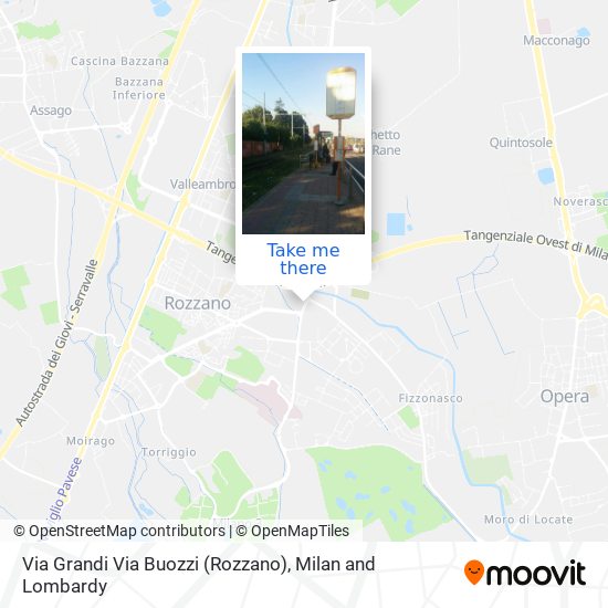 Via Grandi Via Buozzi (Rozzano) map
