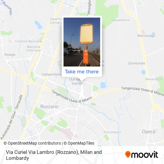 Via Curiel Via Lambro (Rozzano) map