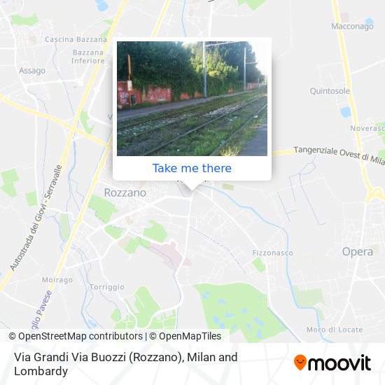 Via Grandi Via Buozzi (Rozzano) map