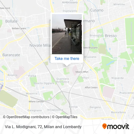 L. Modignani Street, 72 map