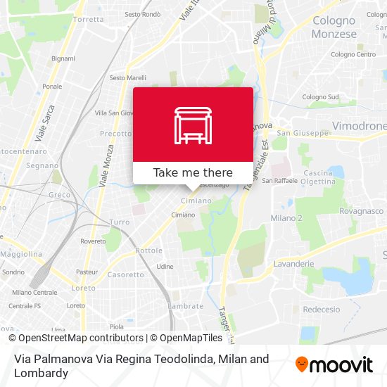 Via Palmanova Via Regina Teodolinda map