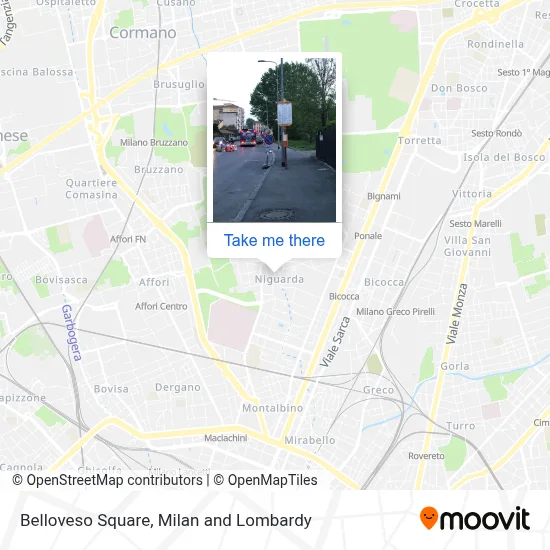 Belloveso Square map