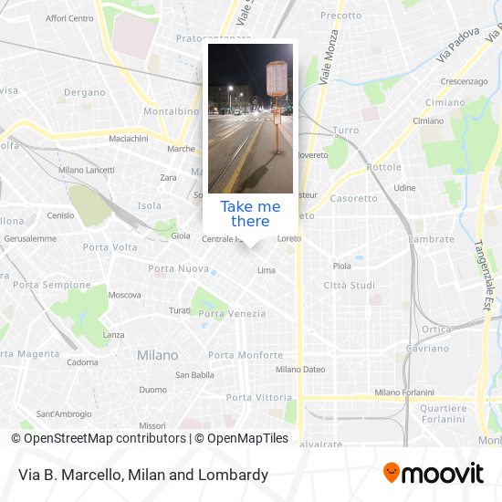 Via B. Marcello map