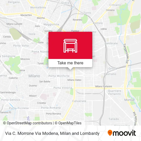 Via Morrone Via Modena map