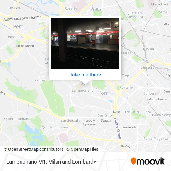 Lampugnano M1 map