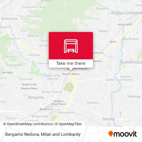 Bergamo Redona map