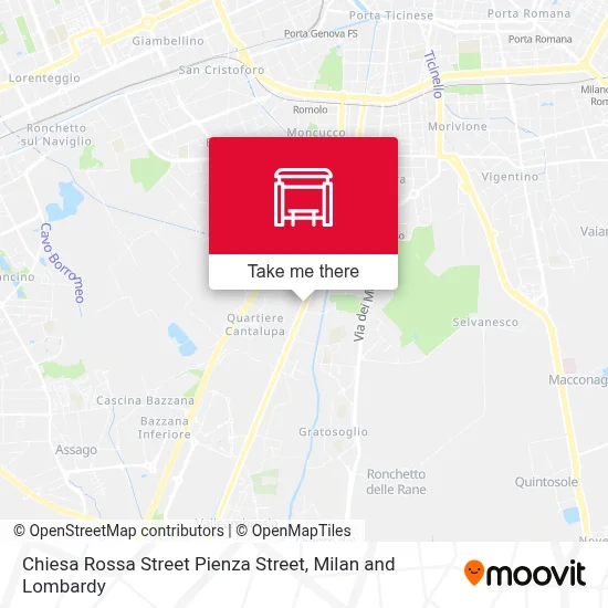 Chiesa Rossa Street Pienza Street map