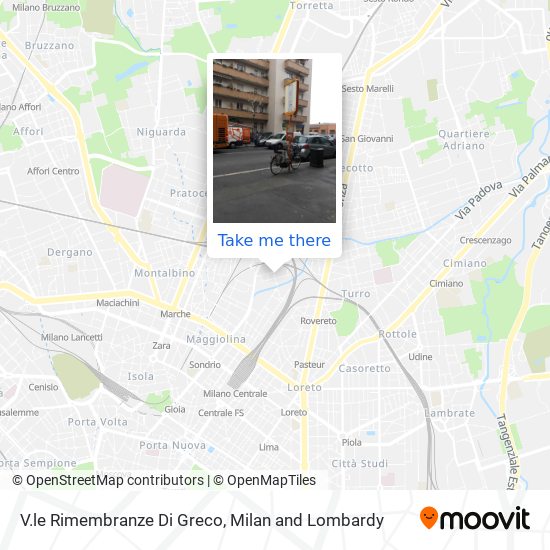 V.le Rimembranze Di Greco map