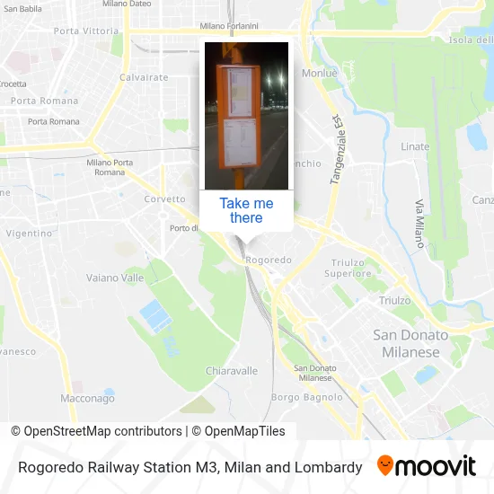 Rogoredo Railway Station M3 map