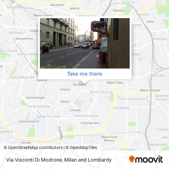 Via Visconti Di Modrone map