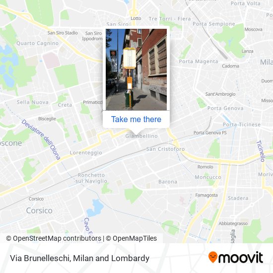 Via Brunelleschi map